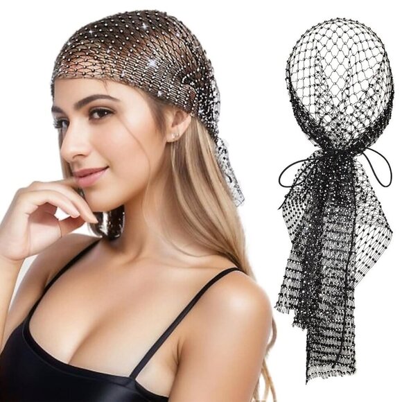 Rhinestone Lace Headband Glamour Women\'s Versatile Accessories main image 7